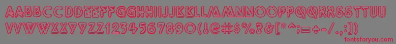 Quarkneo Font – Red Fonts on Gray Background
