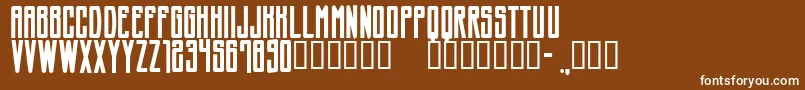 CfshowbizzpersonalRegular Font – White Fonts on Brown Background