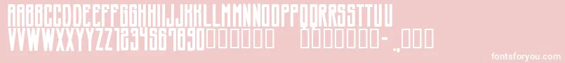 CfshowbizzpersonalRegular Font – White Fonts on Pink Background