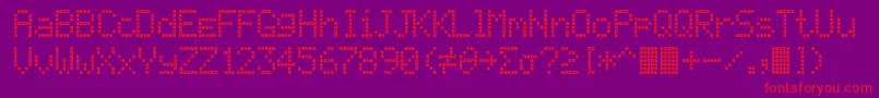 Texas ffy Font – Red Fonts on Purple Background