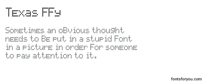 Review of the Texas ffy Font