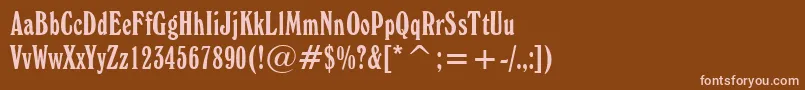 More about WindsorElongatedBt Font WindsorElongatedBt Font – Pink Fonts on Brown Background