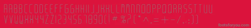 Arkadia Font – Gray Fonts on Red Background