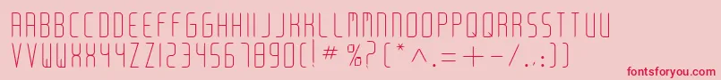 Arkadia Font – Red Fonts on Pink Background