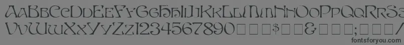 SerpentNormal Font – Black Fonts on Gray Background