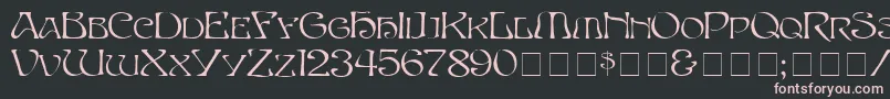 SerpentNormal Font – Pink Fonts on Black Background