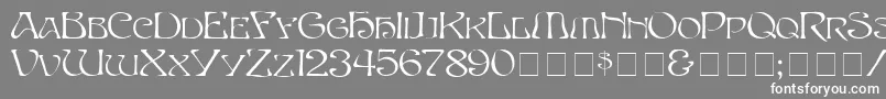 SerpentNormal Font – White Fonts on Gray Background