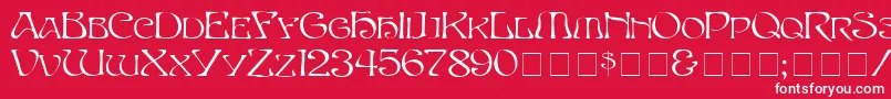 SerpentNormal Font – White Fonts on Red Background