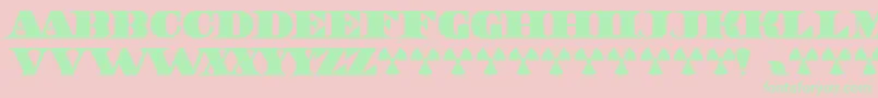 Unitedstates Font – Green Fonts on Pink Background