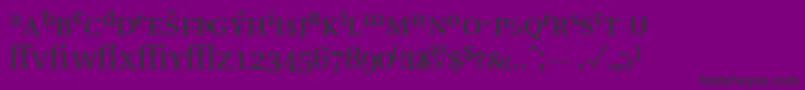 VeracityprosskRegular Font – Black Fonts on Purple Background