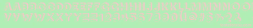 NeckCandy Font – Pink Fonts on Green Background