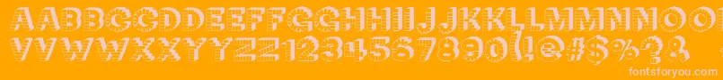 NeckCandy Font – Pink Fonts on Orange Background