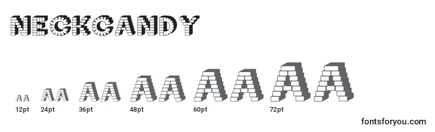 NeckCandy Font Sizes