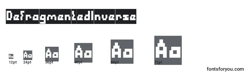 DefragmentedInverse Font Sizes