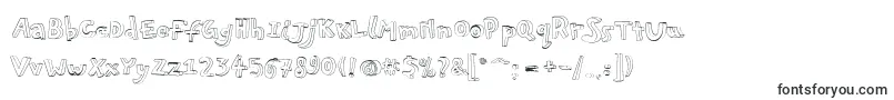Pfplayskoolpro3Doutline-Schriftart – 3D-Schriften
