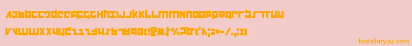 Flightcorpsc Font – Orange Fonts on Pink Background