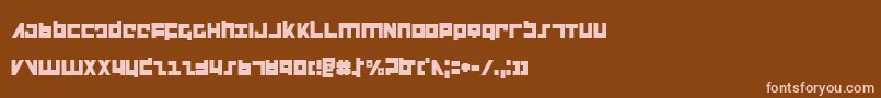 Flightcorpsc Font – Pink Fonts on Brown Background