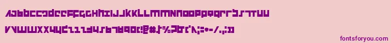 Flightcorpsc Font – Purple Fonts on Pink Background