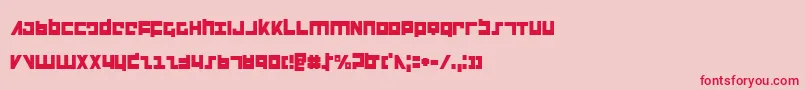 Flightcorpsc Font – Red Fonts on Pink Background