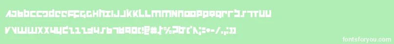Flightcorpsc Font – White Fonts on Green Background