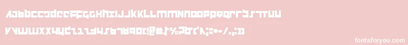 Flightcorpsc Font – White Fonts on Pink Background