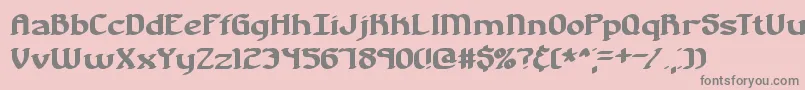 NostalgiaBrk-Schriftart – Graue Schriften auf rosa Hintergrund