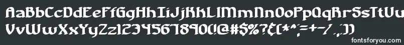 フォントNostalgiaBrk – 白い文字
