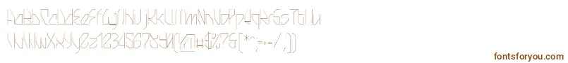 Шрифт SnowstreetthinPersonaluse – коричневые шрифты на белом фоне
