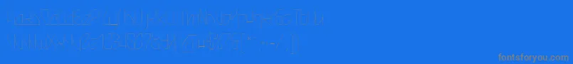 SnowstreetthinPersonaluse Font – Gray Fonts on Blue Background