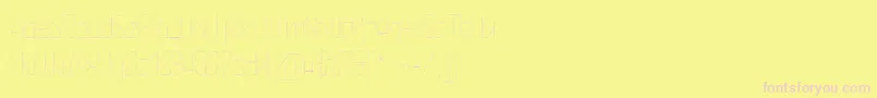 Шрифт SnowstreetthinPersonaluse – розовые шрифты на жёлтом фоне
