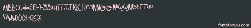 OhMyOhLaLaYeah1 Font – Pink Fonts on Black Background