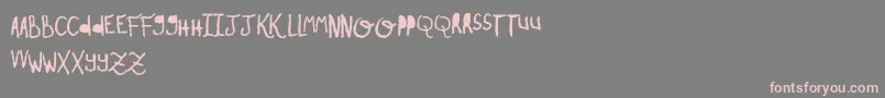 OhMyOhLaLaYeah1 Font – Pink Fonts on Gray Background