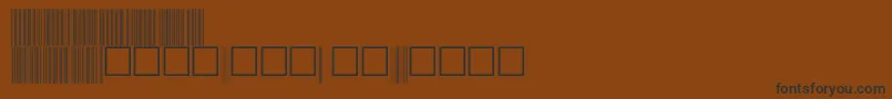 V100007 Font – Black Fonts on Brown Background