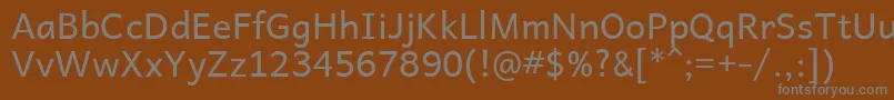 Шрифт Andika – серые шрифты на коричневом фоне