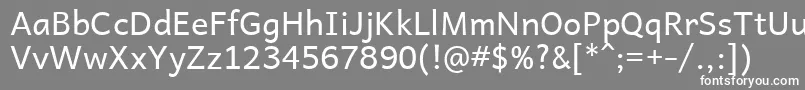 フォントAndika – 灰色の背景に白い文字