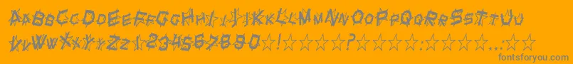 More about SfStarDustCondensedItalic Font SfStarDustCondensedItalic Font – Gray Fonts on Orange Background