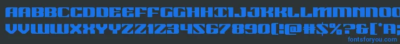 21gunsalute Font – Blue Fonts on Black Background