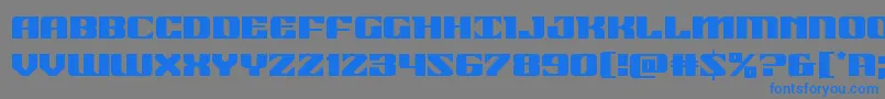 21gunsalute Font – Blue Fonts on Gray Background