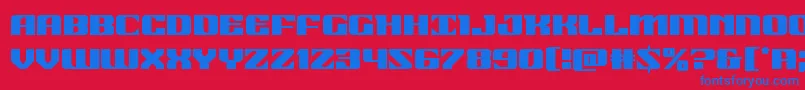21gunsalute Font – Blue Fonts on Red Background