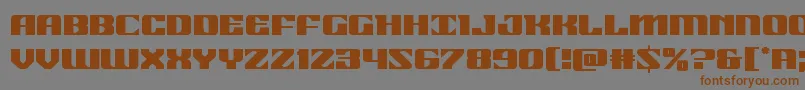 21gunsalute Font – Brown Fonts on Gray Background