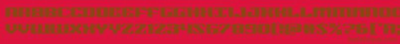 21gunsalute Font – Brown Fonts on Red Background