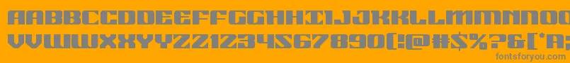 21gunsalute Font – Gray Fonts on Orange Background