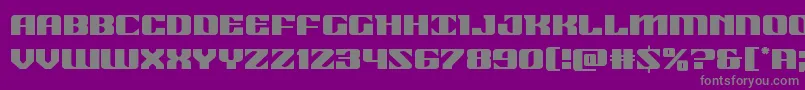 21gunsalute Font – Gray Fonts on Purple Background