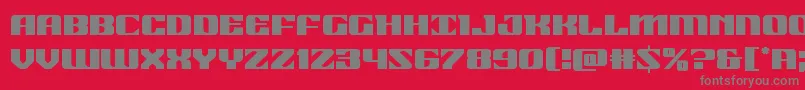 21gunsalute Font – Gray Fonts on Red Background