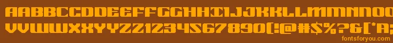 21gunsalute Font – Orange Fonts on Brown Background