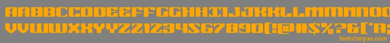 21gunsalute Font – Orange Fonts on Gray Background
