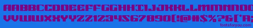 21gunsalute Font – Purple Fonts on Blue Background