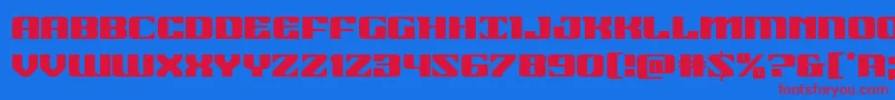 21gunsalute Font – Red Fonts on Blue Background