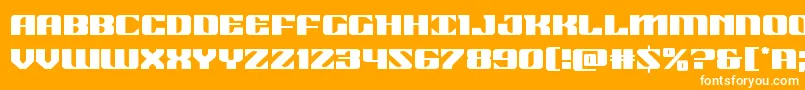 21gunsalute Font – White Fonts on Orange Background