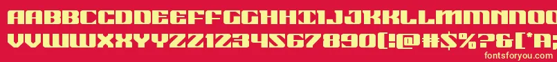 21gunsalute Font – Yellow Fonts on Red Background